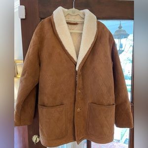 Mens vintage Sawyer of Napa shearling